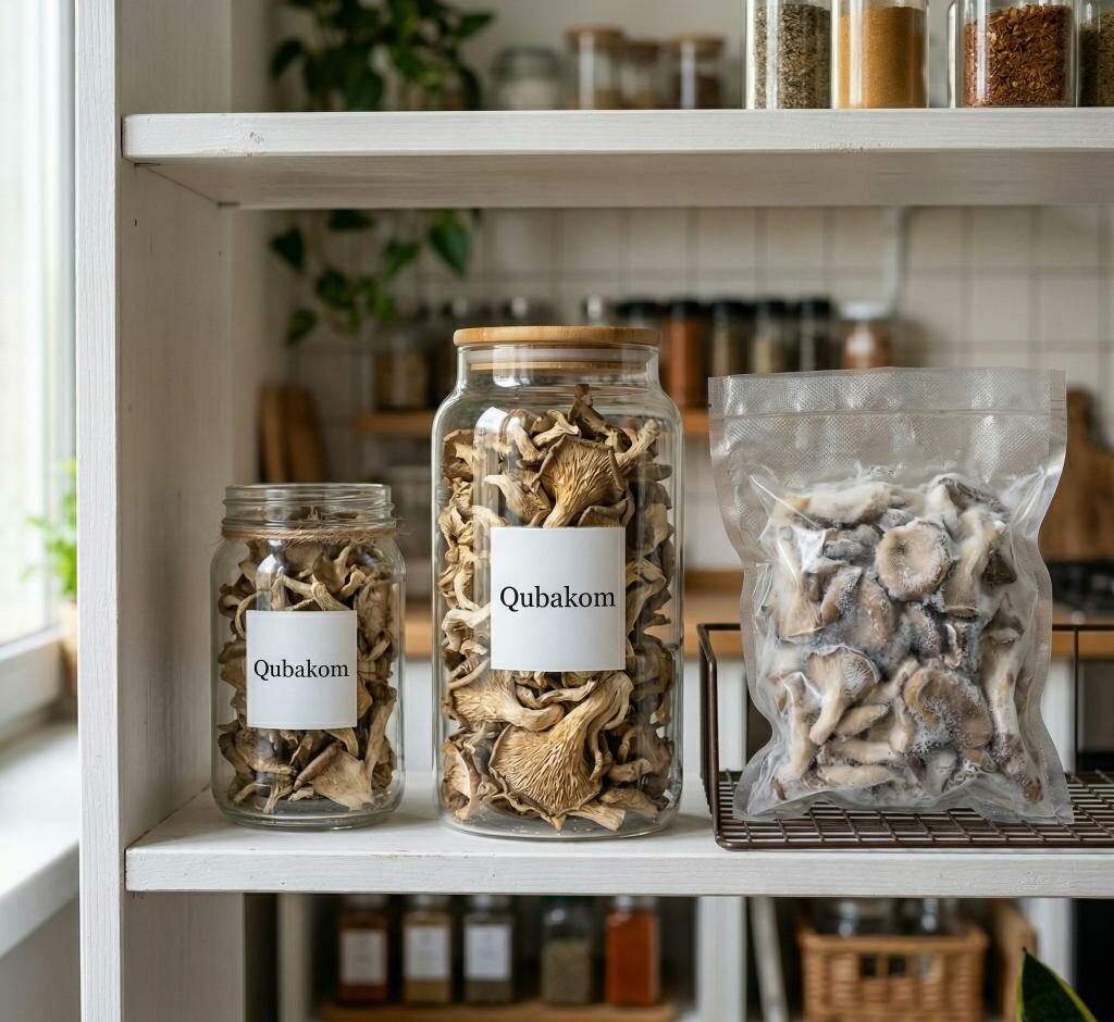 الفطر المجفف والمفرز